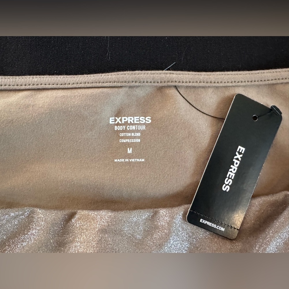 Express Metallic Tan Top - Picture 7 of 9